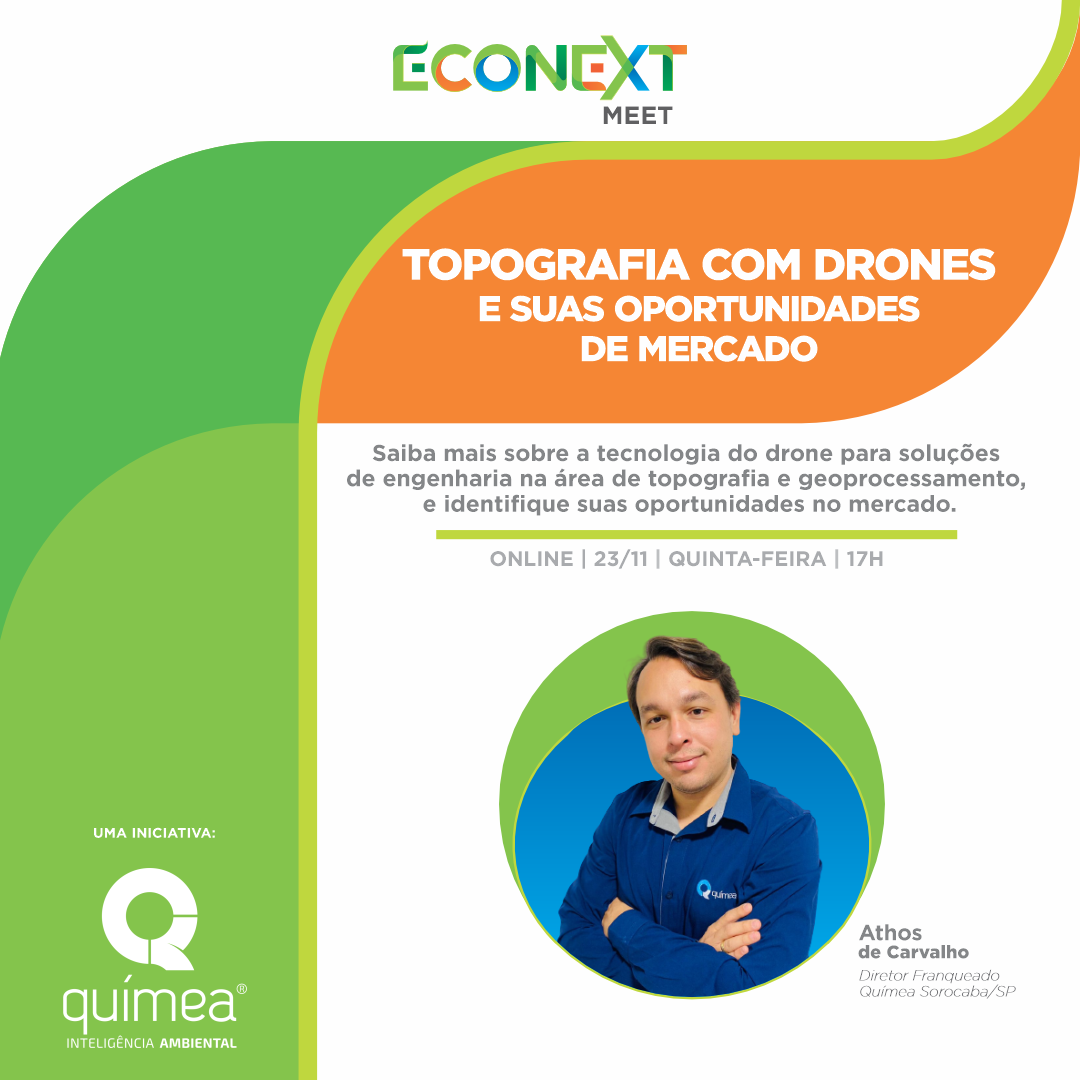 Econext Meet: Topografia com drones e suas oportunidades de mercado