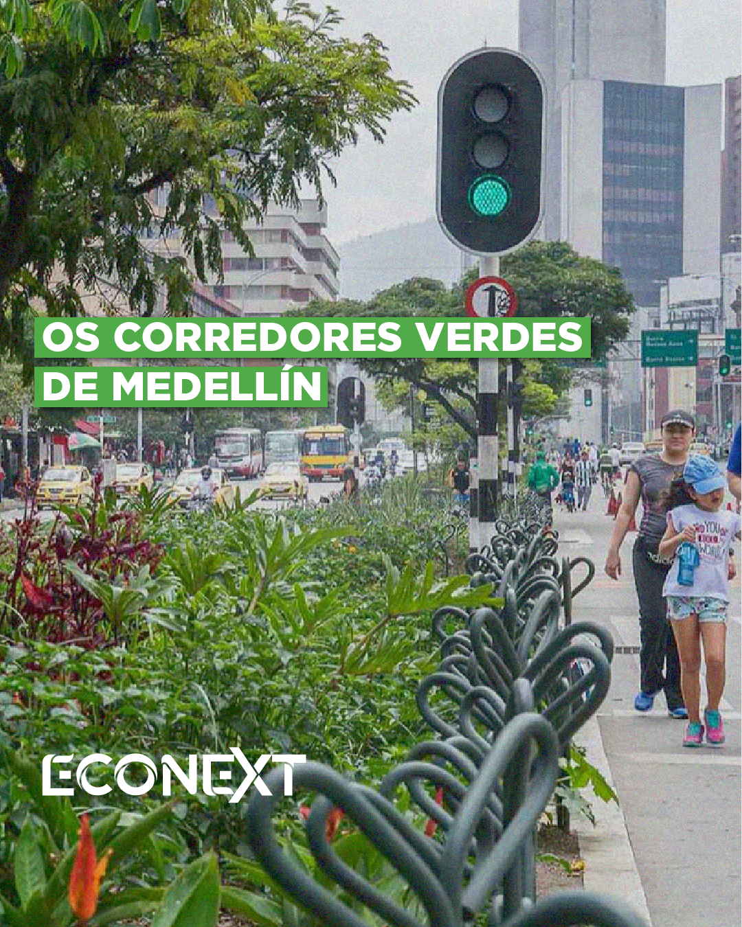 Os corredores verdes de Medellín