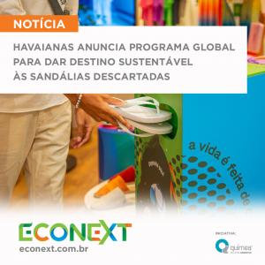 Havaianas anuncia programa global para dar destino sustentável às sandálias descartadas