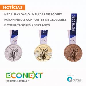 Medalhas das Olimpíadas de Tóquio foram feitas com partes de celulares e computadores reciclados