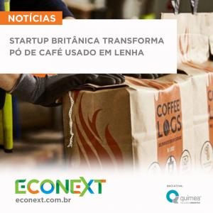 Startup Britânica transforma pó de café usado em lenha