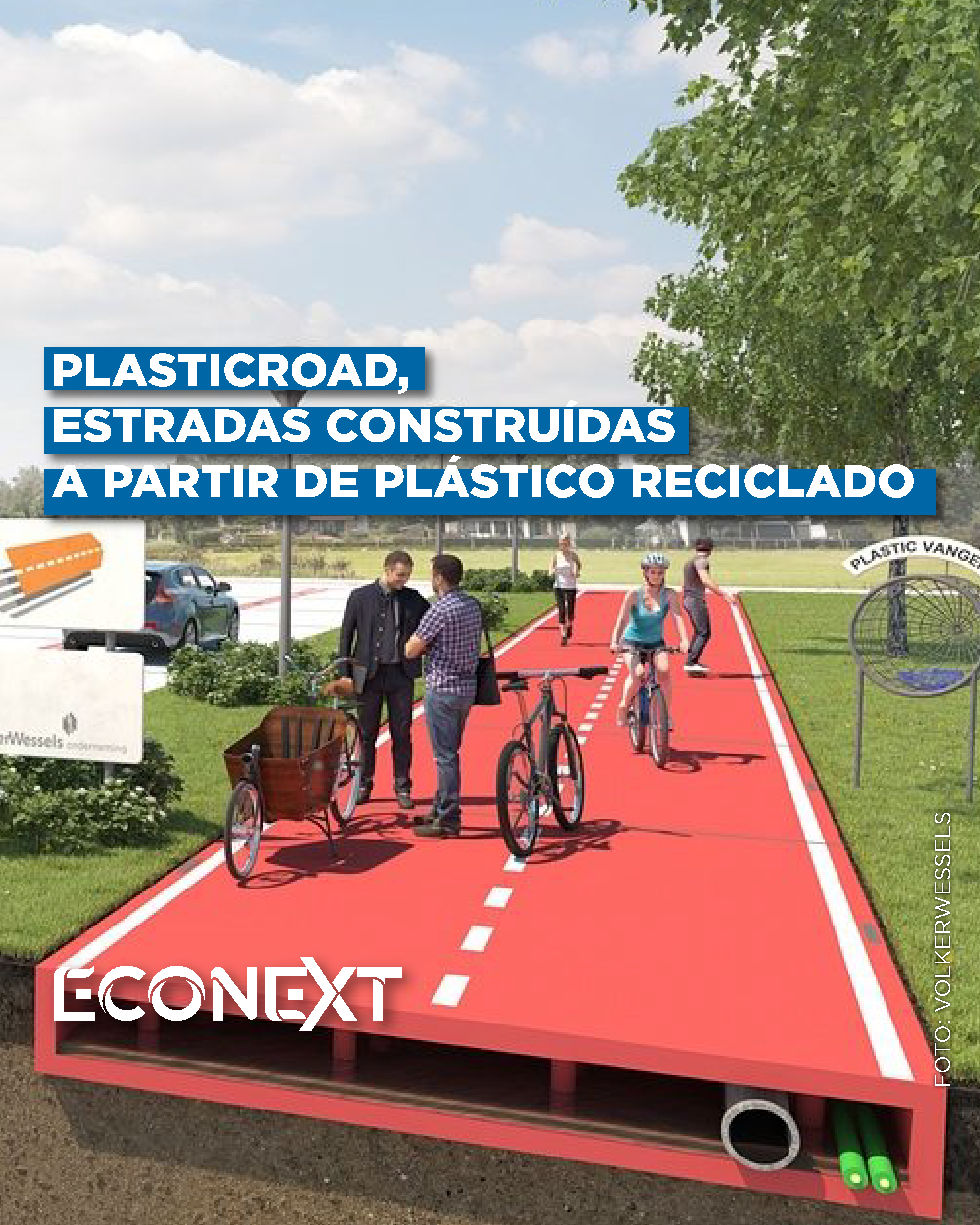 PlasticRoad, estradas construídas a partir de plástico reciclado