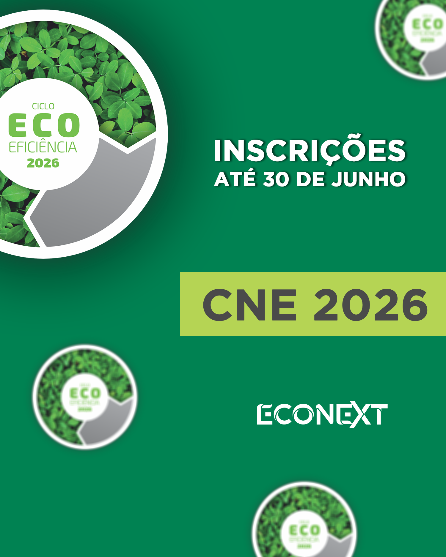 As inscrições estão abertas somente até o dia 30 de junho.