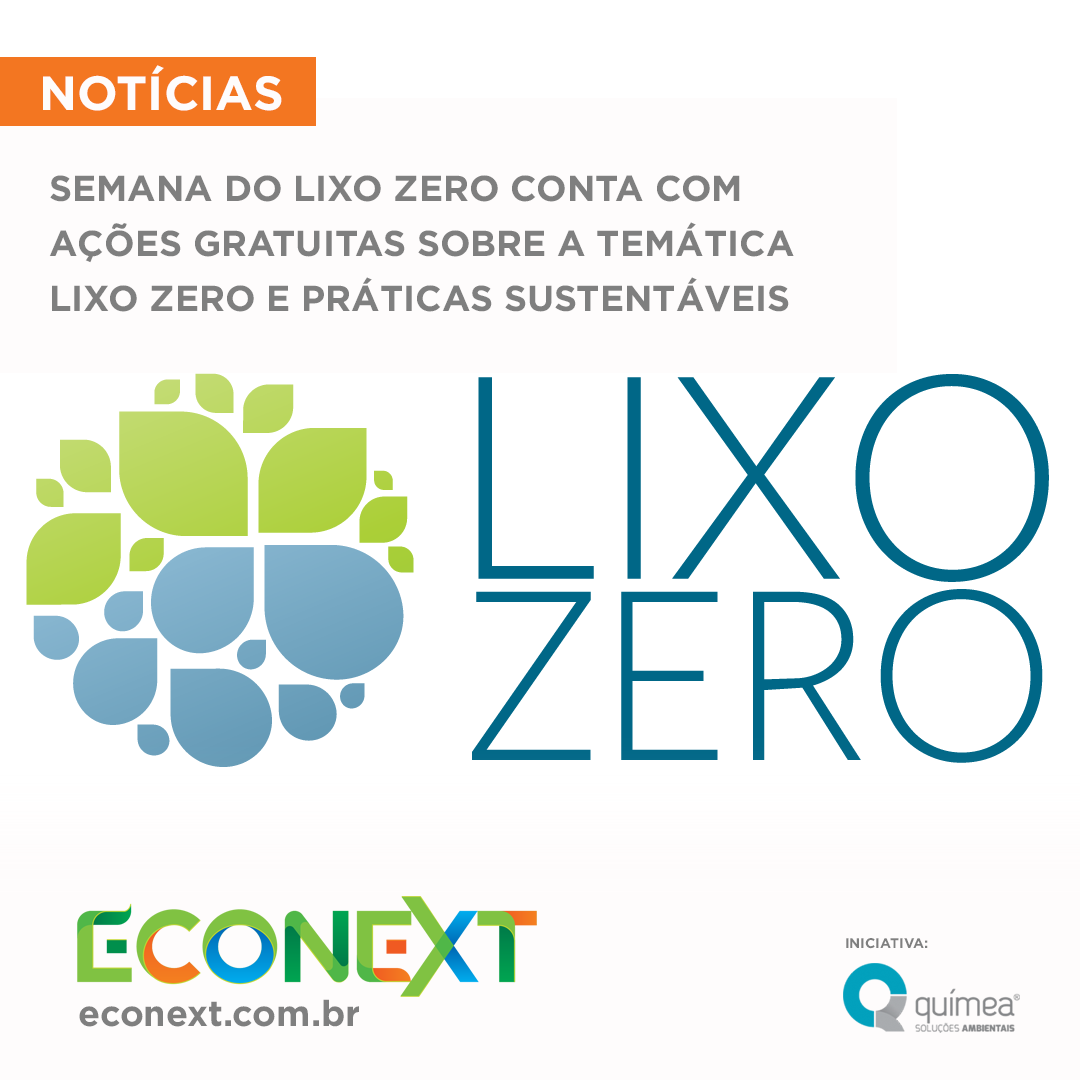 Semana do Lixo Zero conta com ações gratuitas sobre a temática do lixo zero e práticas sustentáveis