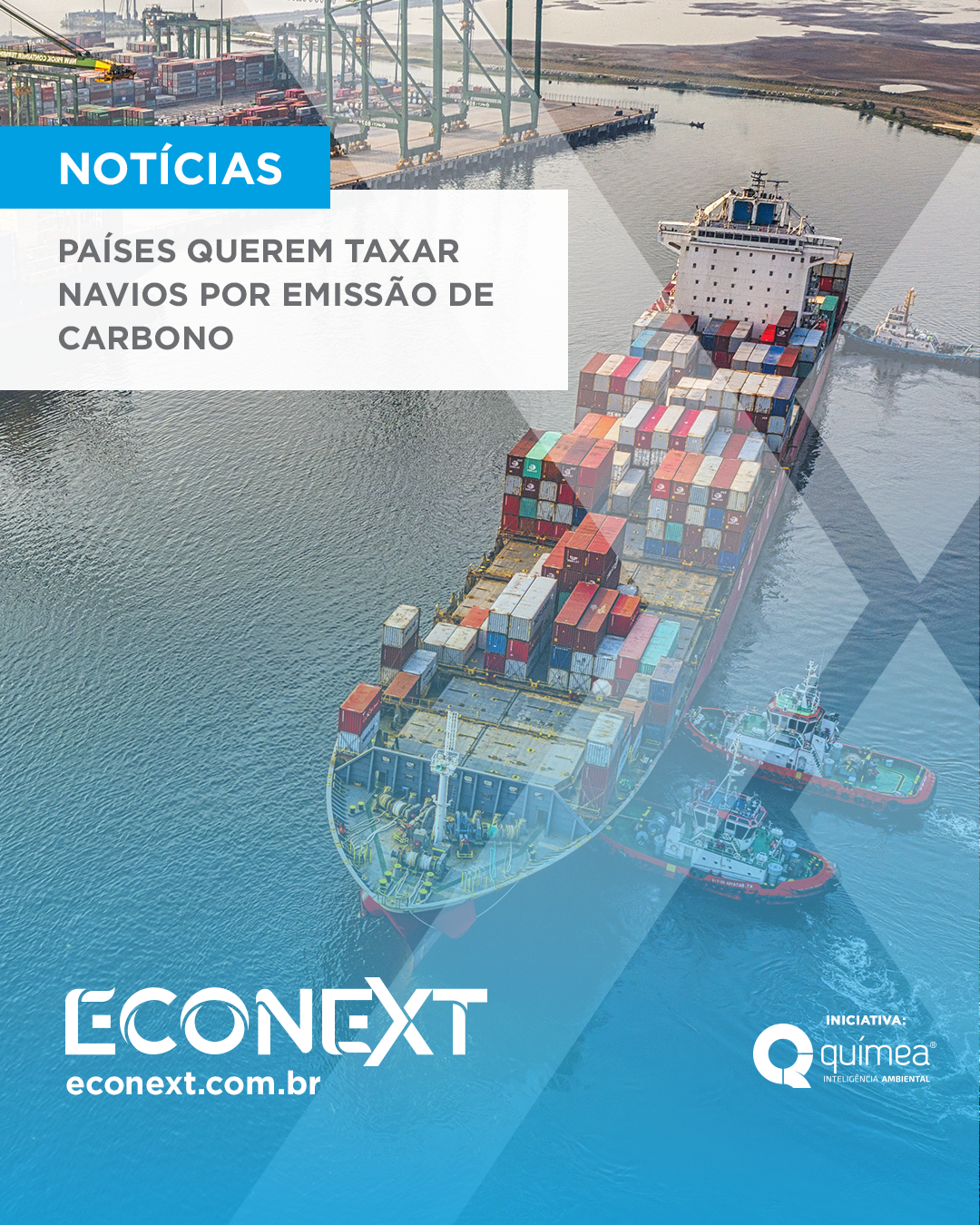 Navios podem sofrer taxação por emissão de carbono