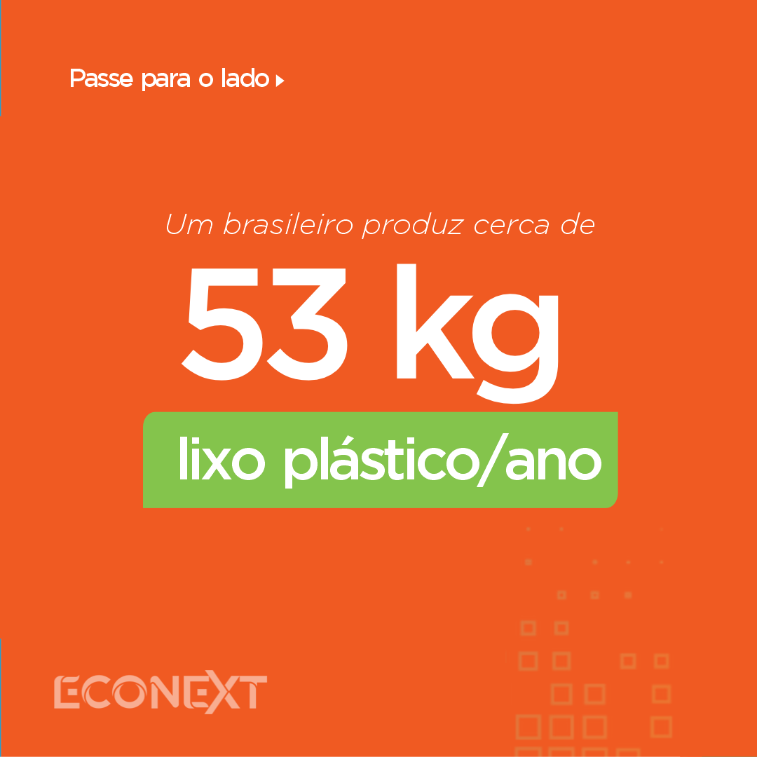 Você sabe qual a quantidade média de plástico que um brasileiro produz ao ano?