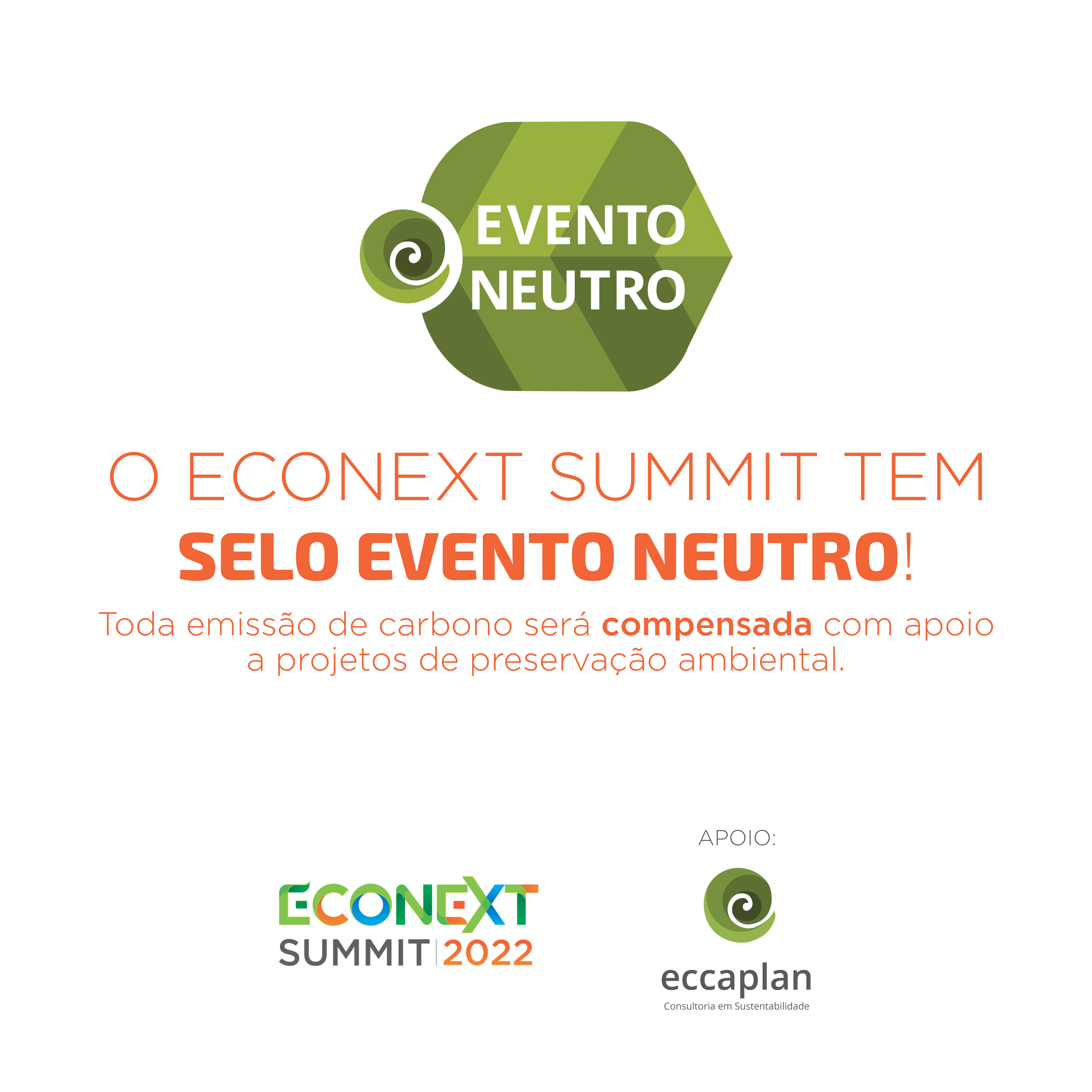 O Econext Summit tem selo evento neutro!