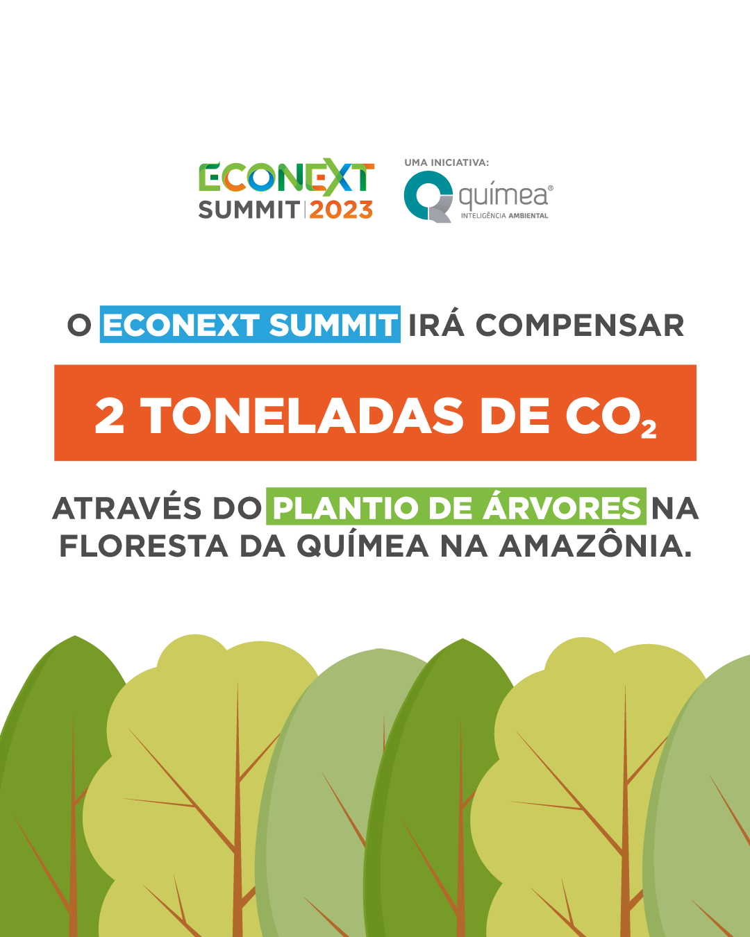 Econext Summit 2023: iremos compensar 2 toneladas de carbono emitidas no evento!