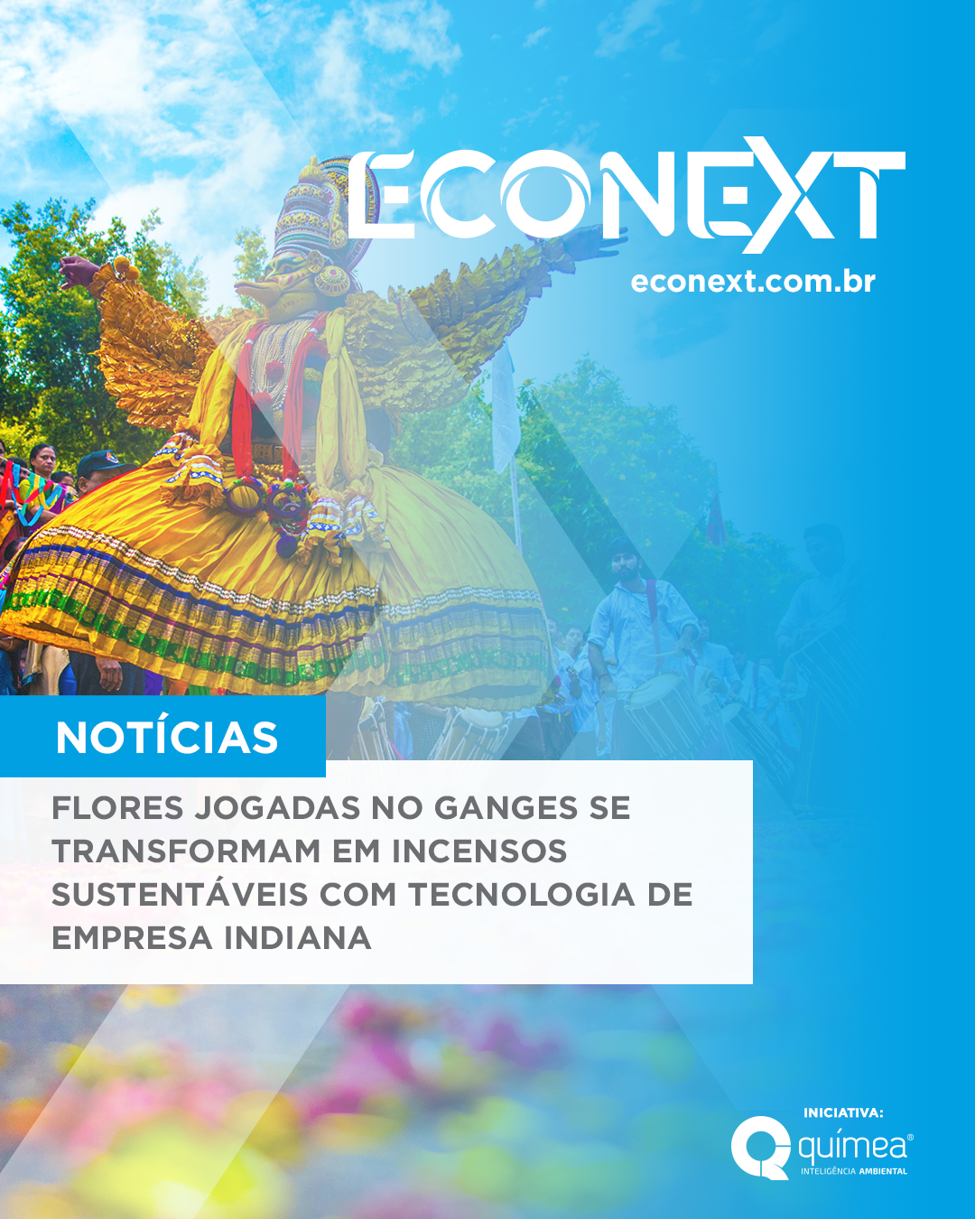 Flores jogadas no Ganges se transformam em incensos sustentáveis com tecnologia de empresa indiana