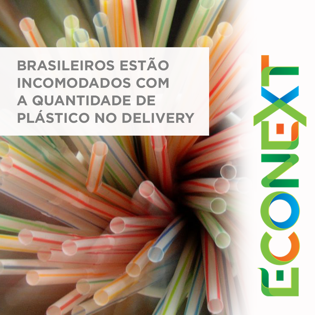 Brasileiros estão incomodados com a quantidade de plástico no delivery