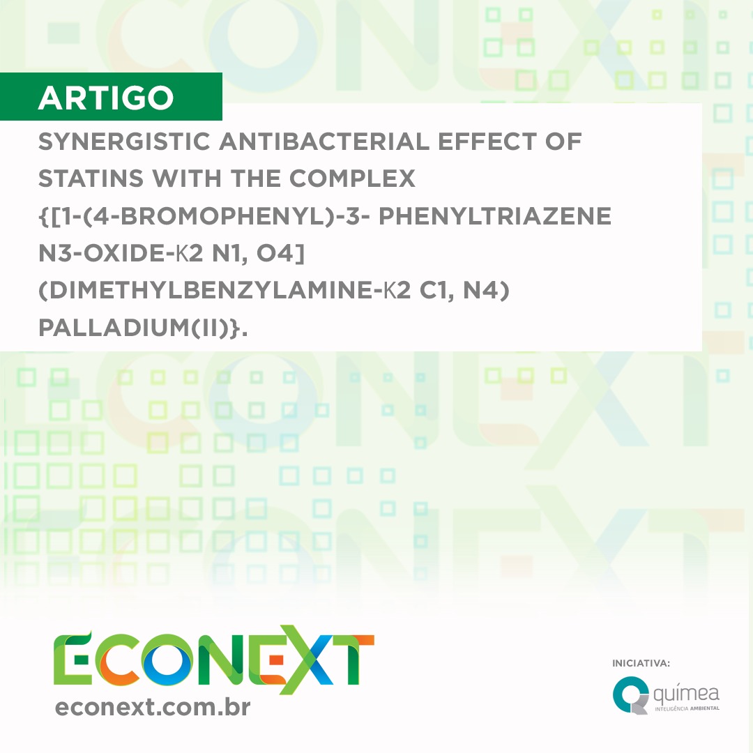 Synergistic antibacterial effect of statins with the complex {[1-(4-bromophenyl)-3- phenyltriazene N3-oxide-?2 N1, O4](dimethylbenzylamine-?2 C1, N4)palladium(II)}