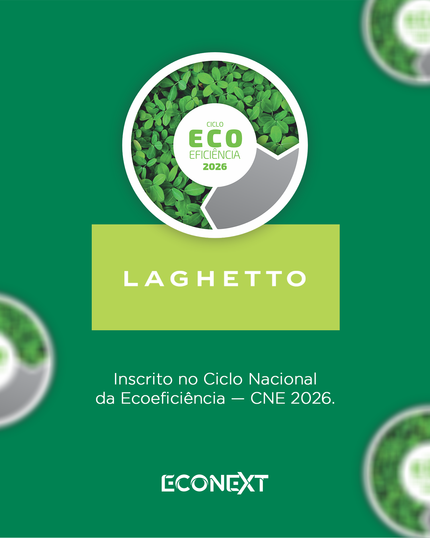 Cliente Inscrito no Ciclo Nacional da Ecoeficiência - Hotéis da Rede Laghetto 