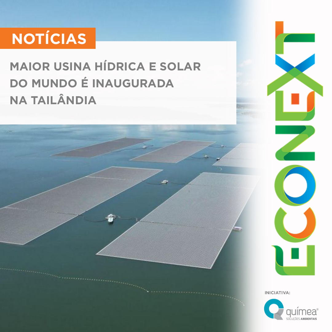 Maior usina hídrica e solar do mundo é inaugurada na Tailândia